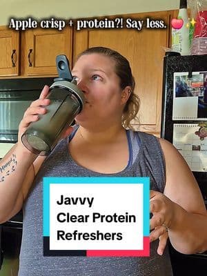Fall drinks just got a protein upgrade 🍎🍂 The @Javvy Sweet Apple Crisp Clear Protein Refresher gives you that crisp fall apple flavor while packing 10g of protein per scoop, plus electrolytes and fiber. And with 0g of sugar and just 45mg of caffeine, this might be my new afternoon fall drink obsession. ✨ Just add water + ice and you’re good to go! #protein #hydration #caffeine #tiktokshopstockup #apples