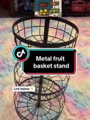 Metal Fruit Basket Stand , 3 tier in video #fyp #tiktokshopspringsale #tiktokshop #viral #Metal #Fruit #Basket #Stand #3tier