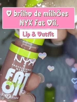 Finalmente testei os famosos Fat Oil Lip Drip da @nyxcosmetics 💖 Hidratação de um óleo com o brilho de um gloss. Qual cor é a sua favorita: a rosinha ou a nude? 👇 #NYXFatOil #Maquiagem #LipGloss #ReviewDeBeleza #tiktokshop @NYX COSMETICS FRANCE @NYX ES @nyxcosmetics de