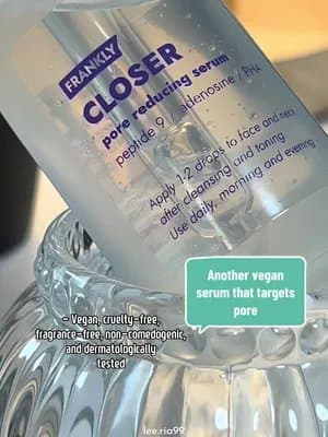 This vegan serum is Available @YesStyle use code HEARTU99 @YesStyleInfluencers @FRANKLY @FRANKLY_GLOBAL #franklyskincare #franklycloserserum #closerserum #peptideserum #amazonbeauty #amazonfinds #poreserum#ysveganfinds