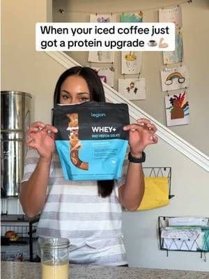 Protein + iced coffee = my kind of multitasking ๐ช๐ผ Legionโs Salted Caramel Whey+ makes it SO easy to add more protein to something Iโm already drinking every day. And the flavor with coffee is ๐ค๐ผ ๐ Tap the orange icon to try it! . . . #ProteinCoffee #ProteinPowder #HighProtein #IcedCoffee #TikTokShop