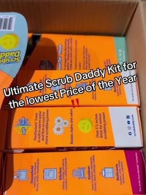 Grab it while its at the lowest price of the year #scrubdaddy #scrublife #scrubbing #clean #cleantok #cleaningtiktok #holidayhaul #tiktokshop #tiktokshopholidaydeals