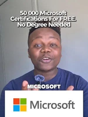 Microsoft just partnered with YES to give away 50,000 free certification vouchers to South Africans 👀 AI. Cybersecurity