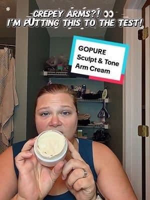 Okayyy, my arms are officially getting their own skincare routine. ππ Iβm trying the @Gopure Sculpt & Tone Arm Cream, made with a 7% ProTight Firming Complex + ashwagandha root extract to hydrate and help improve the appearance of loose, crepey-looking skin. Iβm especially curious to see how my upper arms LOOK and FEEL with consistent use! β¨ #skincare #beauty #arms #toning #tiktokshopstockup