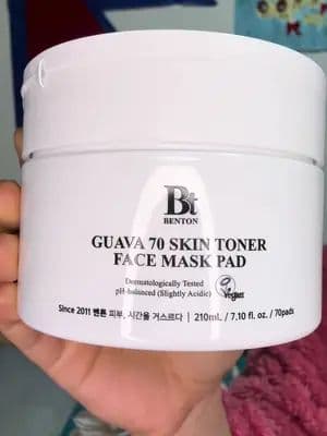 BENTON GUAVA 70 SKIN TONER FACE MASK PAD 💜❤️@Benton Global Experience smoother , healthier looking skin with these ski