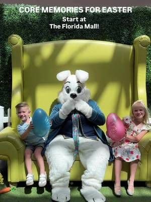 Making core memories every Easter at @shopfloridamall! ๐ฐ Our family loves meeting the easter bunny in his garden, and as a mom I love looking back at our photos throughout the years!! The Easter bunny is at The Florida Mall daily until Easter so donโt miss out!!! #ShopAtSimon #Sponsored #orlandoshopping #orlandoinfluencer #orlandomoms