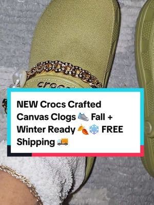 NEW Crocs Crafted Canvas Clogs 👟 Built for Fall + Winter 🍂❄️ All-day comfort, sleek style, and yes — FREE Shipping 🚚. Don’t miss this upgrade. … #fyp #abbydames #Crocs #CrocsStyle #CrocsOutfit #CrocsLove #CrocsTok #CrocsTrend #ComfyStyle #FallFashion #TikTokShopRestock #tiktokshopcreatorpicks #BahamianCreator #BahamianInfluencer #CaribbeanCreator #CaribbeanInfluencer #Austininfluencer #Austincreator #Texasinfluencer #Texascreator #UGC #TikTokpartner #blacktiktok #TikTokShopFallDealsForYou #AutumnLiving #TikTokShopBlackFriday #TikTokShopCyberMonday #SuperBrandClub #ViralOnTikTokShop #FentySuperBrandDay #susteassuperbrandday
