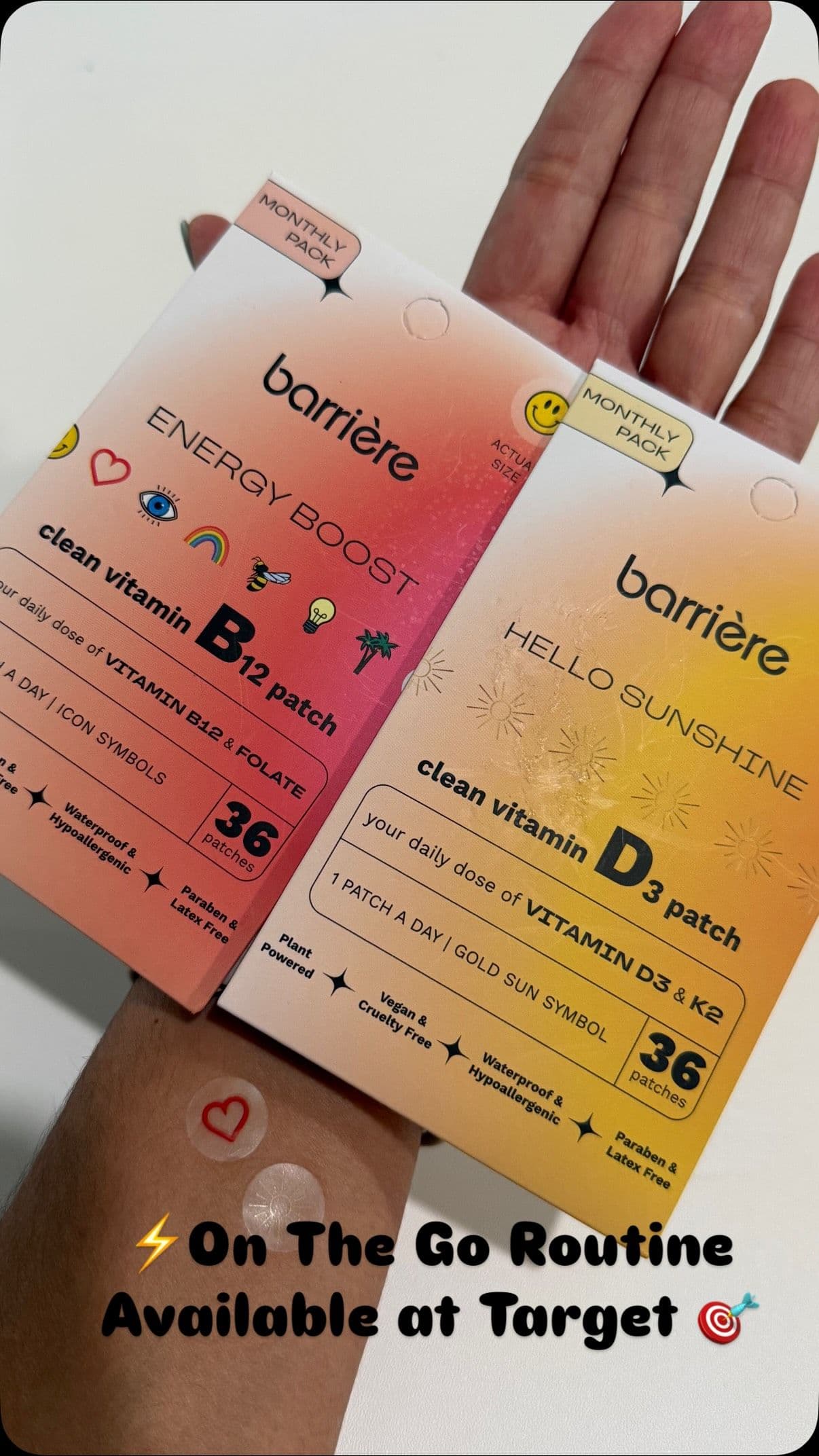 🎯POV: did you know that your vitamins can literally be worn? ☀️ #barrierepatch #partnership #target #jacksonvillehummin