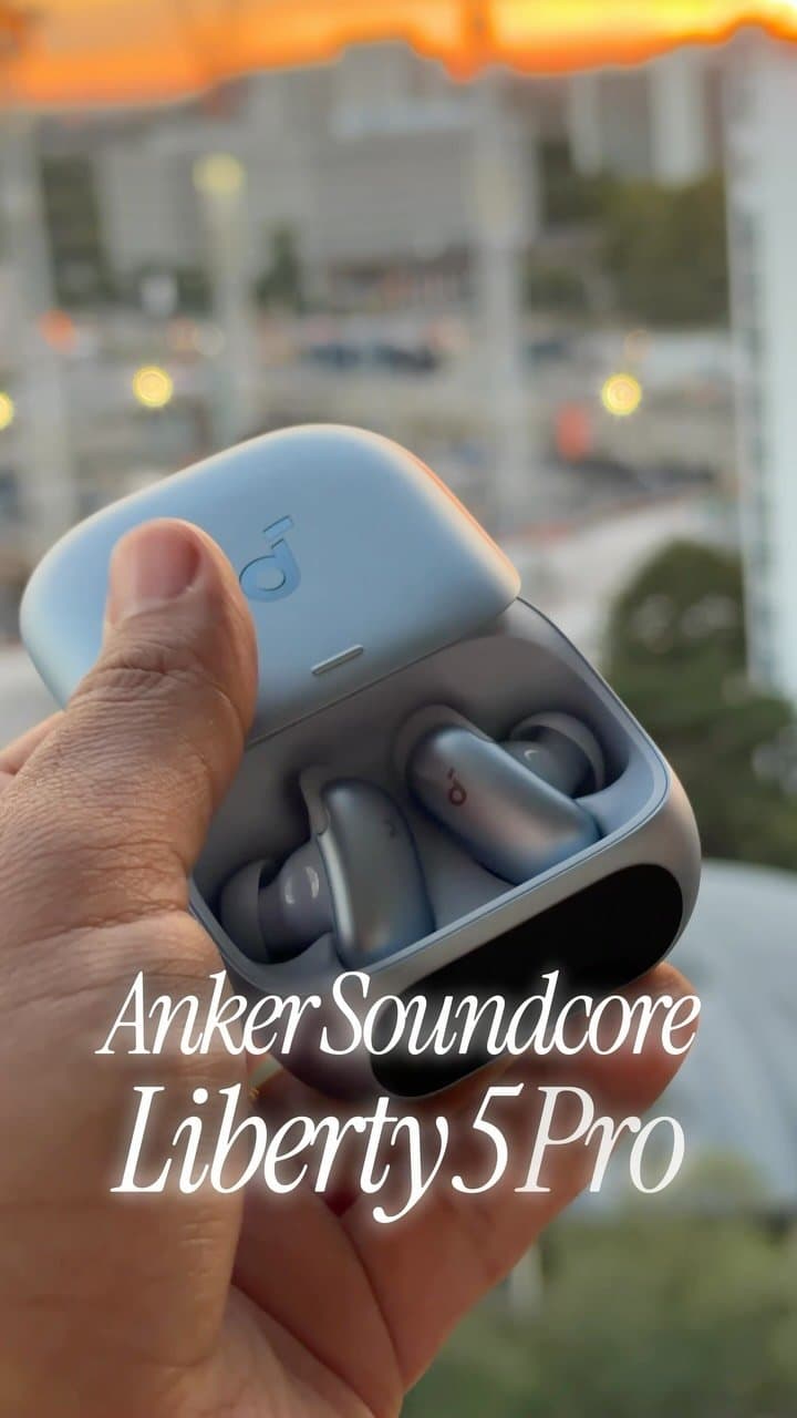 These are the Anker soundcore Liberty 5 Pro — the world’s clearest earbuds for calls, and they have a Guinness World rec