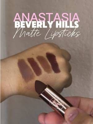 Baby I’m ready for fall! I found the perfect fall lipsticks! 🍂 The @Anastasia Beverly Hills Matte & Satin Lipsticks have rich pigment, a comfortable lightweight feel, and gorgeous shades that are perfect for everyday wear or full fall glam. If you're looking for your next nude, berry, or warm brown lipstick for autumn makeup, this one deserves a spot in your collection! #ttsnationallipstickday #tiktokshopsummersale #tiktokshopcreatorpicks #summerwins #anastasiabeverlyhills