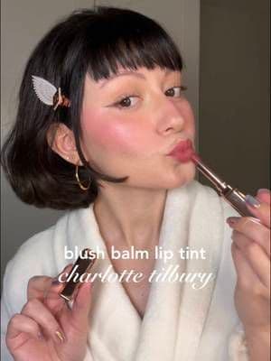 Let’s try @Charlotte Tilbury NEW! Pillow Talk Blush Balm Lip Tint in the shade Blushed Rose, for the first time together! 💕 You can shop using the link & code in my bio 🎀 #ad #charlottetilbury #magicbeautystars #charlottetilburymakeup #pillowtalk
