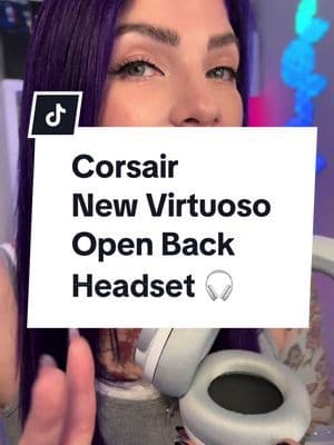 NEW VIRTUOSO PRO OPEN BACK HEADSET BY @corsair - hear your surroundings while gaming - cooling open back design - play and play anywhere w/ 3.5mm jack - crisp sound w/ noise cancelling detachable mic Game changing headset 🙌🏻 #headset #virtuoso #virtuosopro #corsair #corsairgaming #openback #graphene #sounddesign #crisp #lightweight #capcut #ad